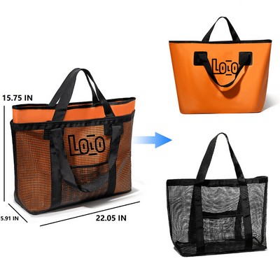 Large Capacity 2" 1 Handheld Beach Tote