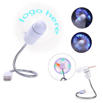 LED Message Fan with Programmable Display