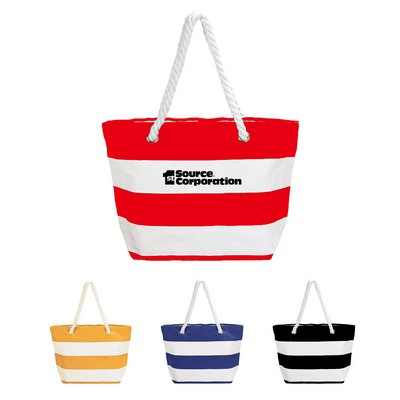 Striped Canvas Tote Bags