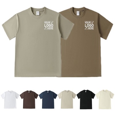 Unisex Cotton Short-Sleeve Crew Neck T-Shirt Soft & Breathable for Gym and Casual Wear