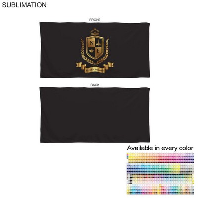 Colored Microfiber DriLite Terry Beach Towel, Sublimated, Any PMS Color Edge to Edge 2 Side 30"x60"