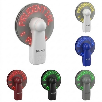 Handheld LED Programmable Message Display Fan
