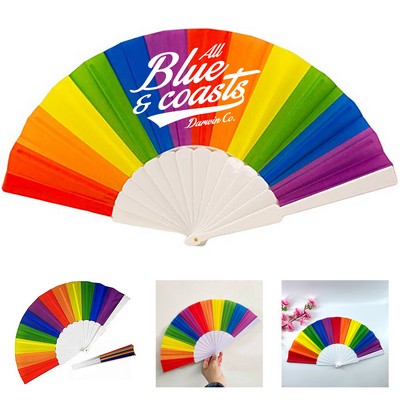 Rainbow Handheld Fan